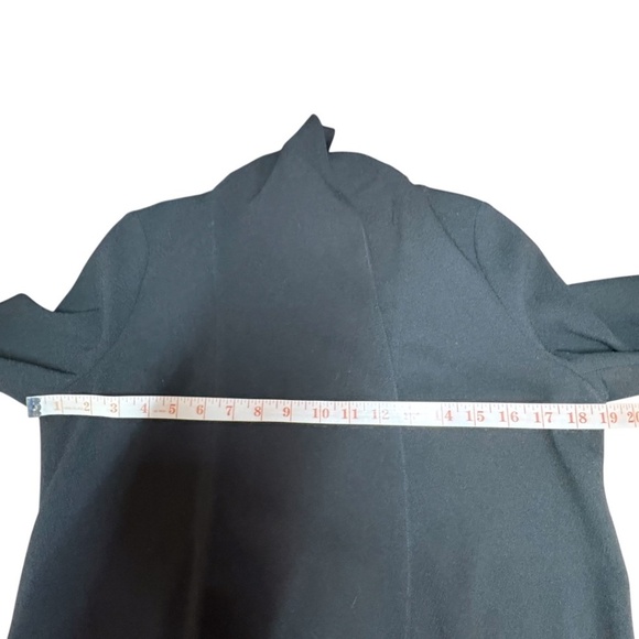ARITZIA Wilfred Black Chevalier Blazer Open Front Unstructured 3/4 Sleeves Sz 4 - Picture 6 of 10